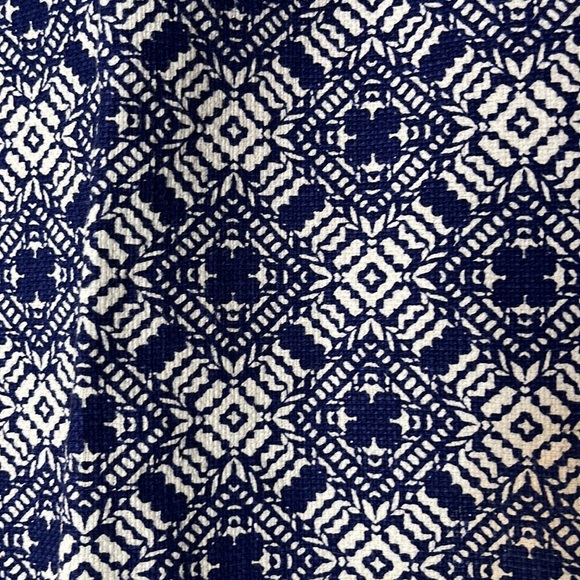 J. Crew Womens Blue/White Short Pencil Skirt SIZE 4 - Picture 2 of 8